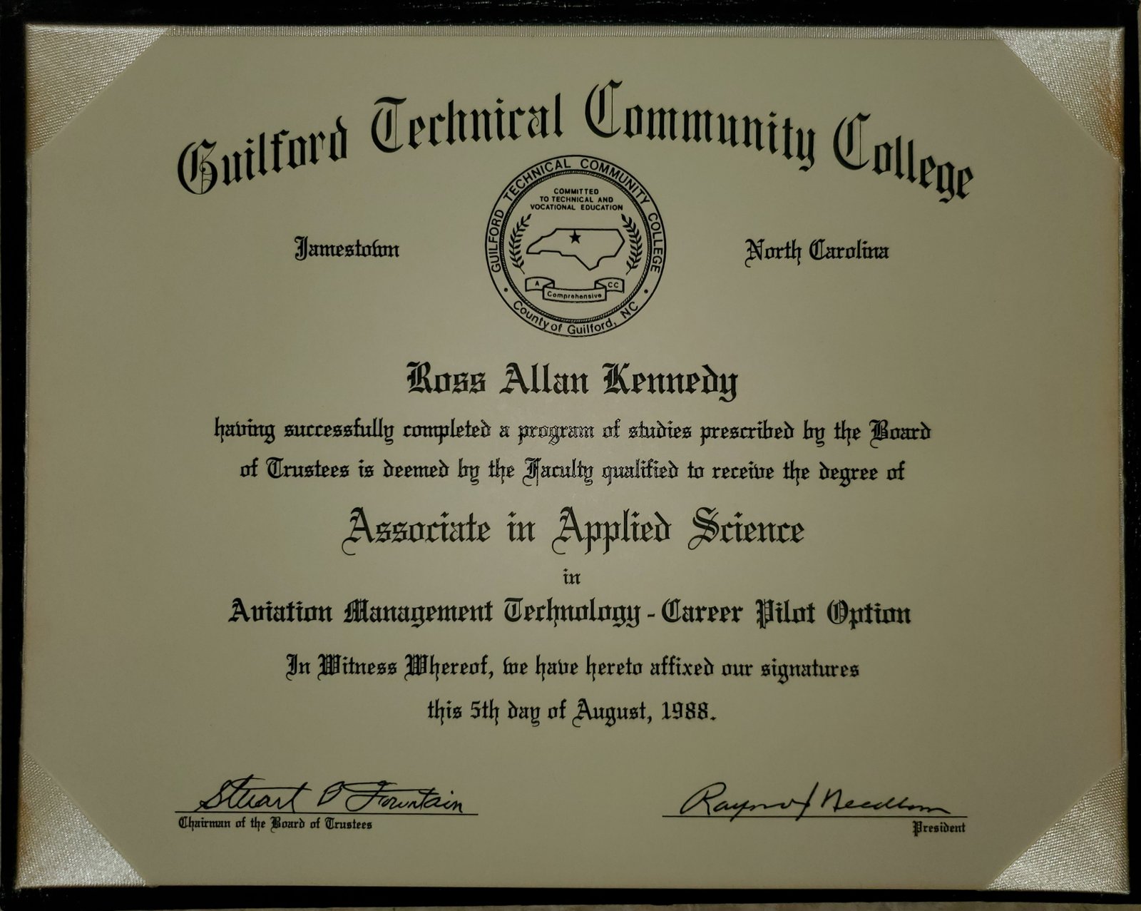Aviation Management Technology diploma